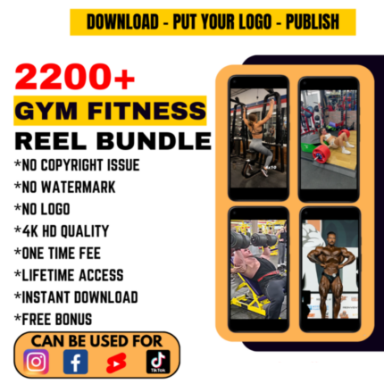 2200+ Viral Ready to Use GYM & Fitness Reels Bundle